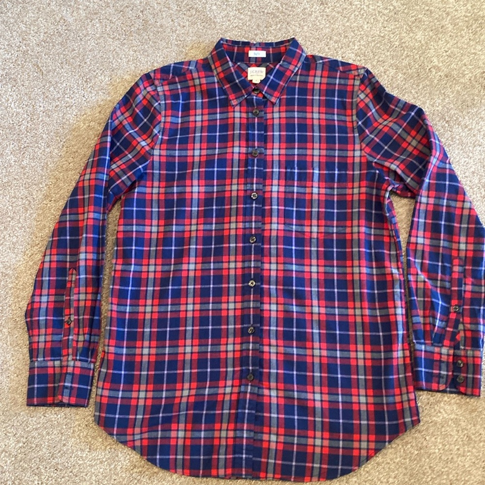 J Crew Factory plaid button down